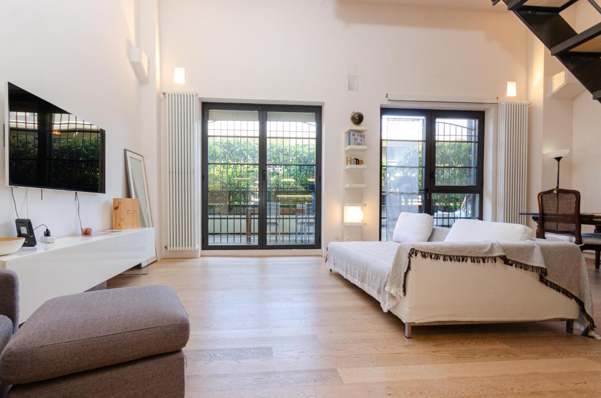 Vivimihome Loft Su Due Livelli Con Terrazzo Milaan Buitenkant foto