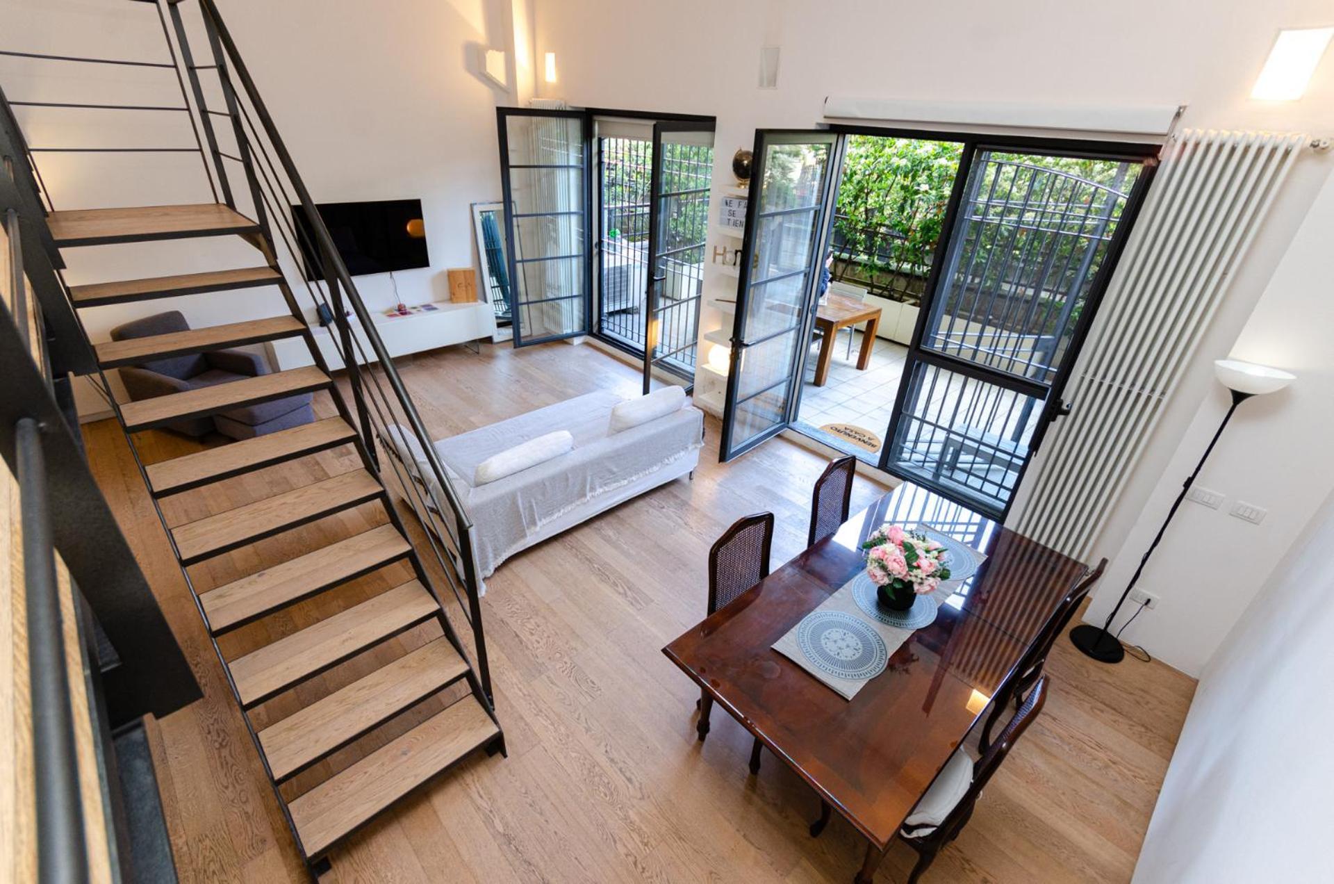 Vivimihome Loft Su Due Livelli Con Terrazzo Milaan Buitenkant foto