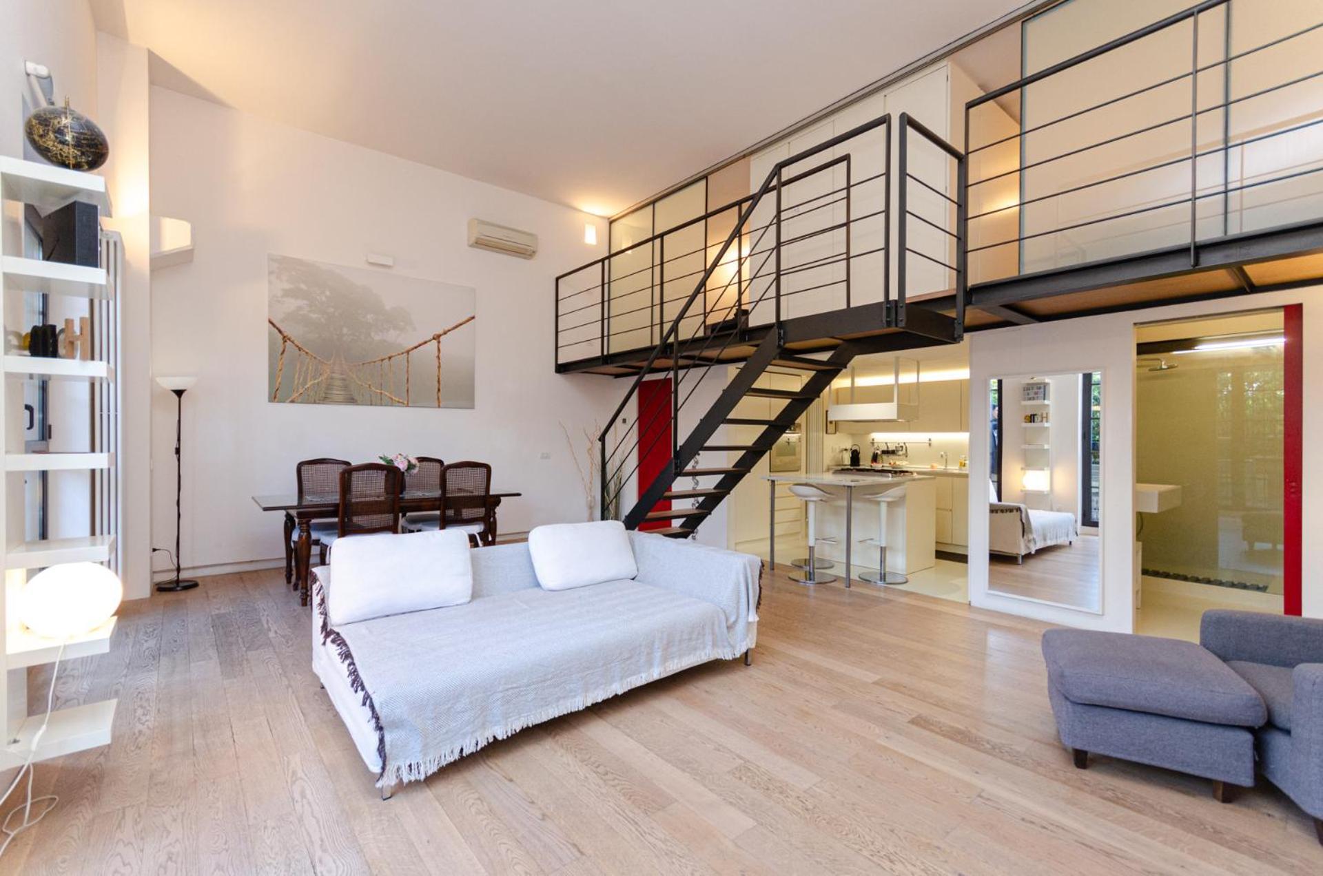 Vivimihome Loft Su Due Livelli Con Terrazzo Milaan Buitenkant foto